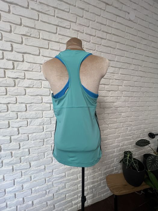 Turkusowa sportowa bluzka fitnes S/L