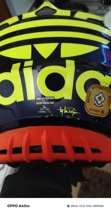 Capacete cross usado