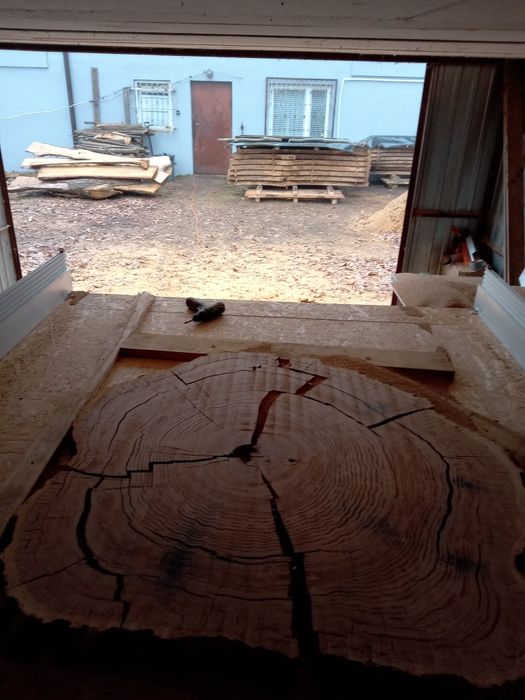 Plaster dębowy po planowaniu