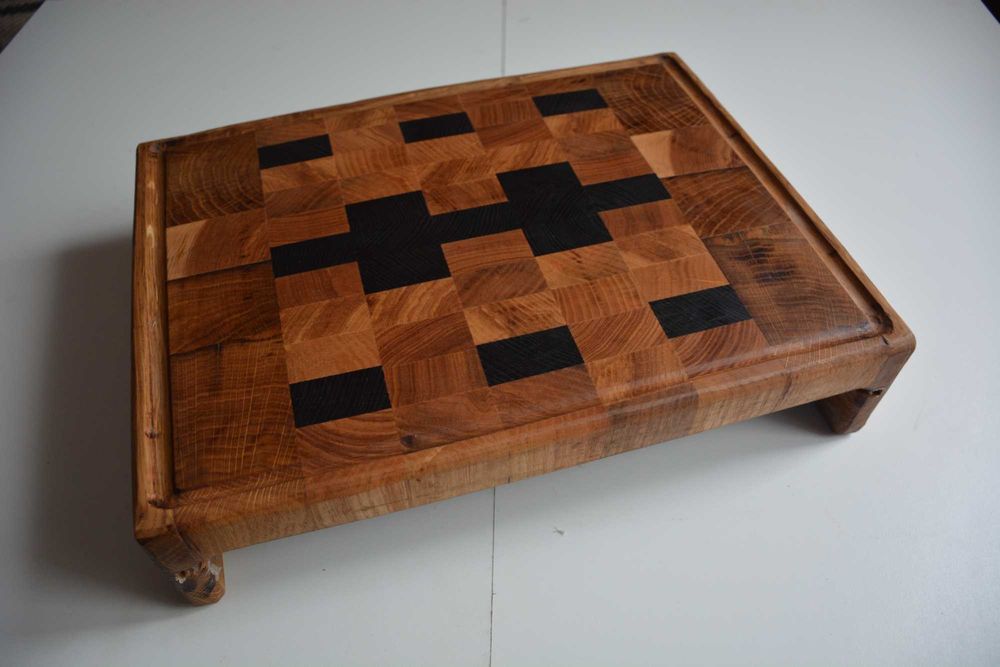 Доска разделочная торцивая с гастроемкостью, усиленная.