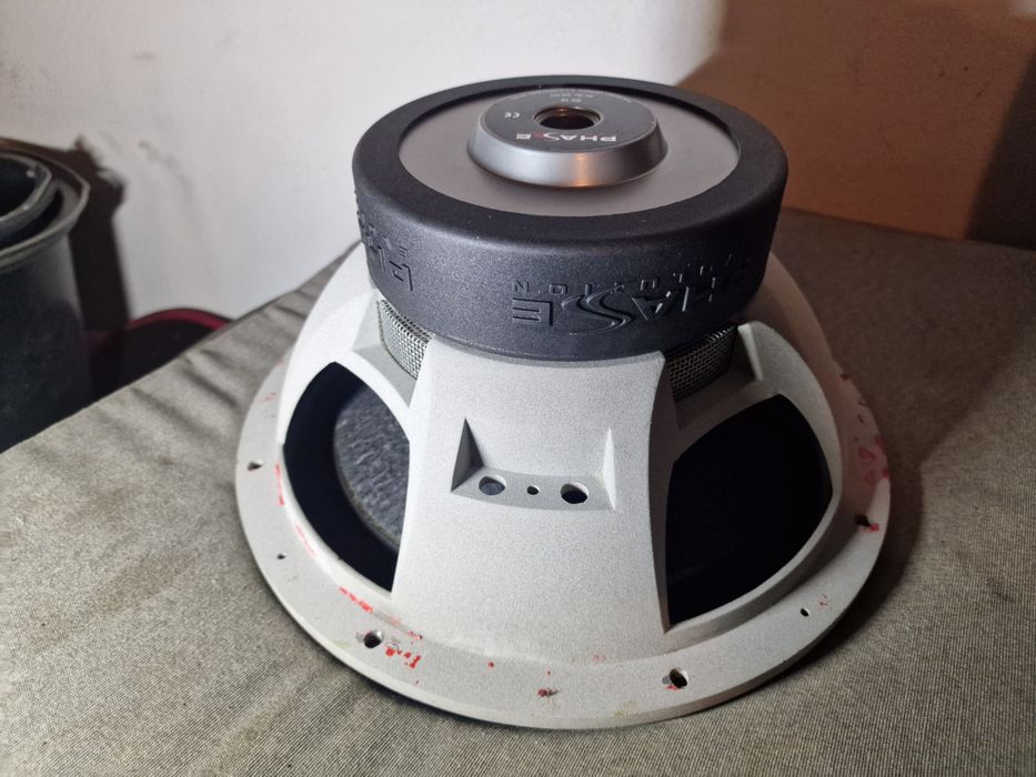 Phase Evolution SX12 Głośnik 30 cm Subwoofer skrzynia basowa Tuba 350 Rms Car Audio