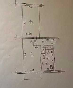 2к.кв. 605 м/р Салтовка
