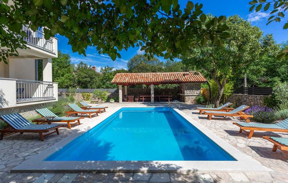 Wakacje, lato 2026,Chorwacja, wyspa KRK, basen, apartament dla 5 osób