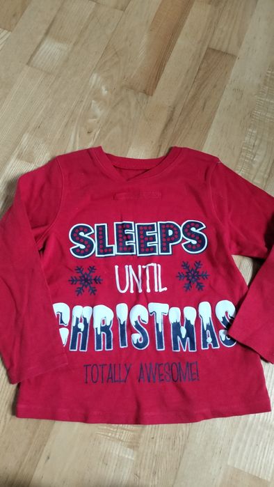 Piżamka bluzeczka świąteczna 116