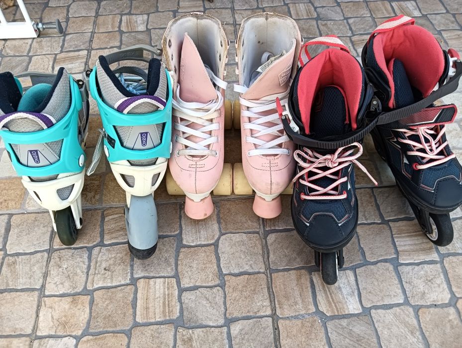 Patins em linha e 4 rodas