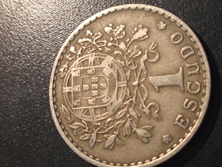 3 moedas de 1 escudo - Republica Portuguesa -Portugal 1929, 1951, 1959