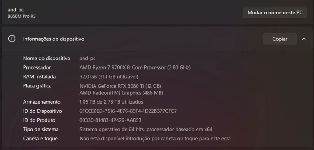 Computador Desktop Ryzen7_3080Ti_32GB