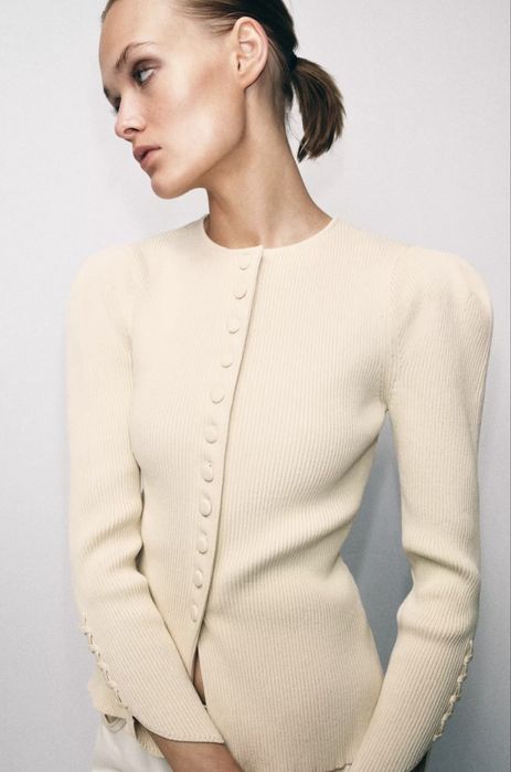 Кардиган  молочний zara