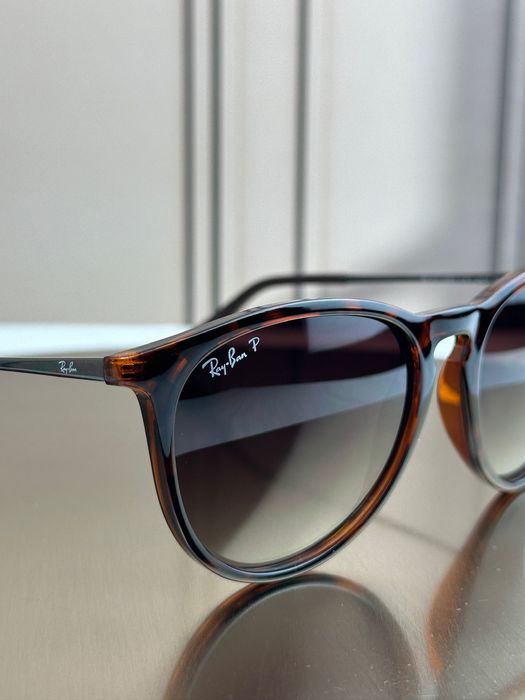 Сонцезахисні окуляри Ray-Ban Erika RB4171 гавана коричнева лінза круглі жіночі оригінал
