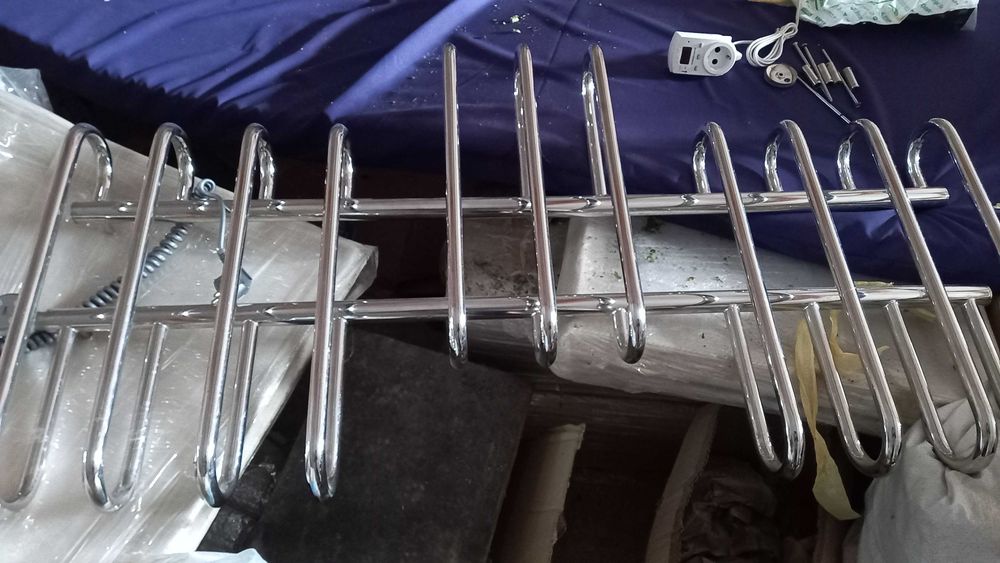 Электрический полотенцесушитель Mario 1200х60 и угловой 830х420