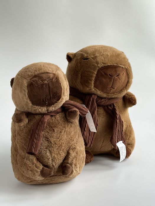 М'яка іграшка Капібара (23-30 см). Плюшева лялька з шарфом. Хіт!