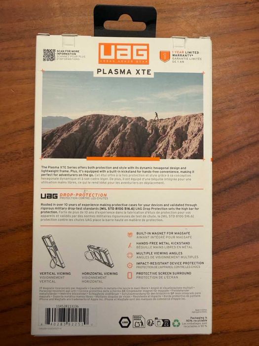 Etui UAG Plasma XTE MagSafe iPhone 17 Pro Max Clear/Titanium JAK NOWE