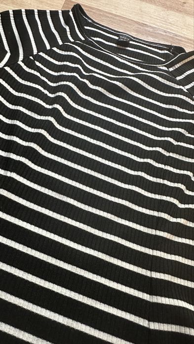 Sukienka zebra krótki rękaw shein s/36