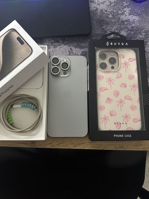 Iphone 15 PRO MAX / 86% / stan idelany / etui burga