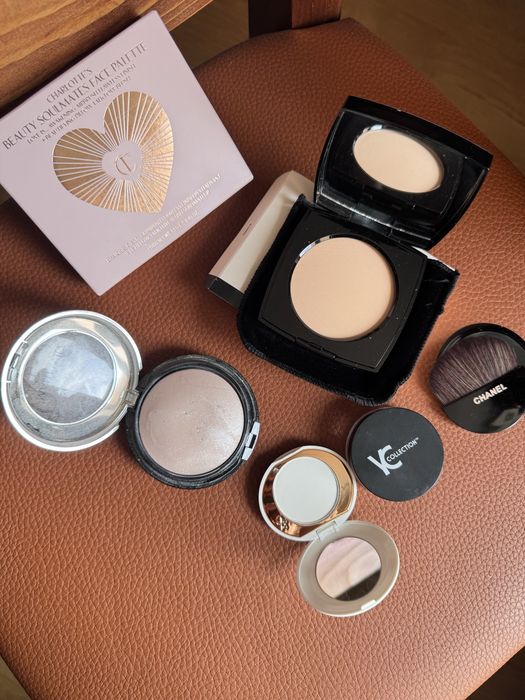 Пудра gerlain chanel dior палетка хайлайтерів бронзерів charlotte tilbury laura mercier