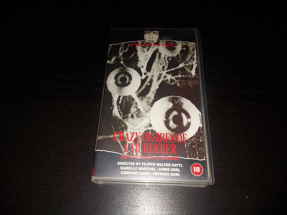Crazy Desires of a Murderer VHS terror