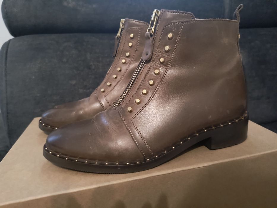 Botki Venezia skóra naturalna