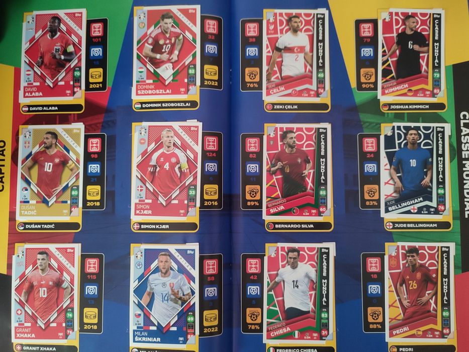 Caderneta Completa Exclusiva Match Attax TOPPS Euro 2024