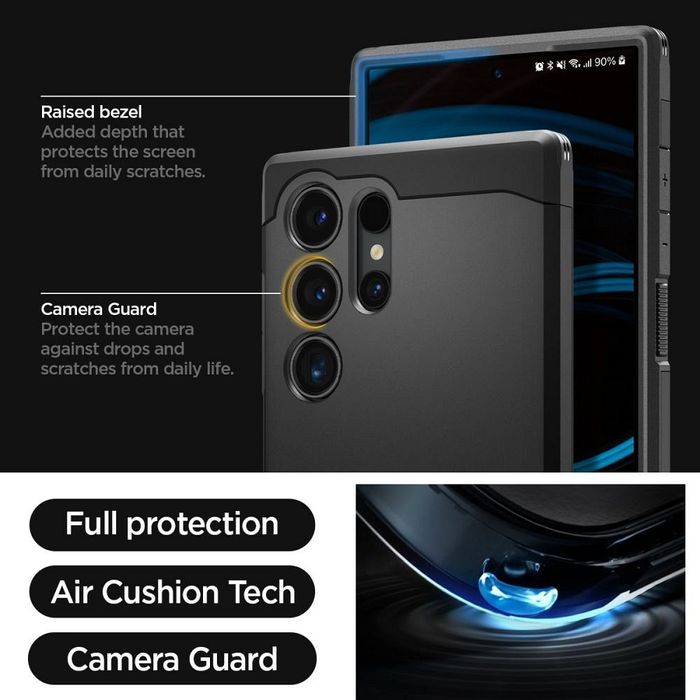 Spigen Futerał Tough Armor Do Samsung S24 Ultra Black