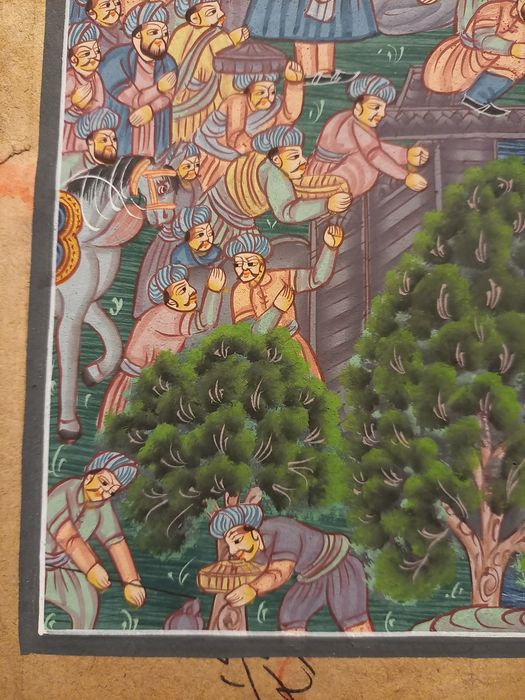 Hinduski ręcznie malowany obraz #3