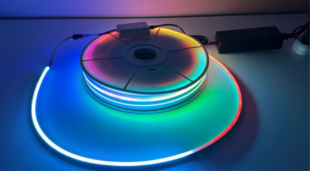 Светодіодная лента 12в 24в 220в 5в неоновая rgb WS2811 WS2812 WS2815