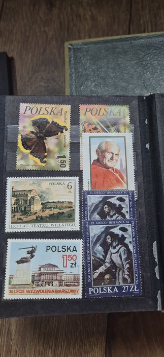 Znaczki klaser 8 szt