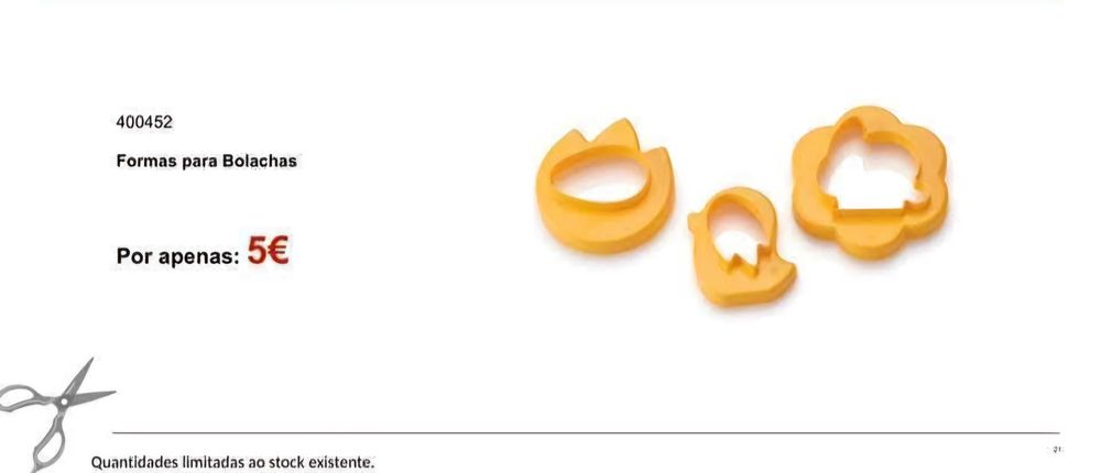 Formas para Bolachas Tupperware Novo