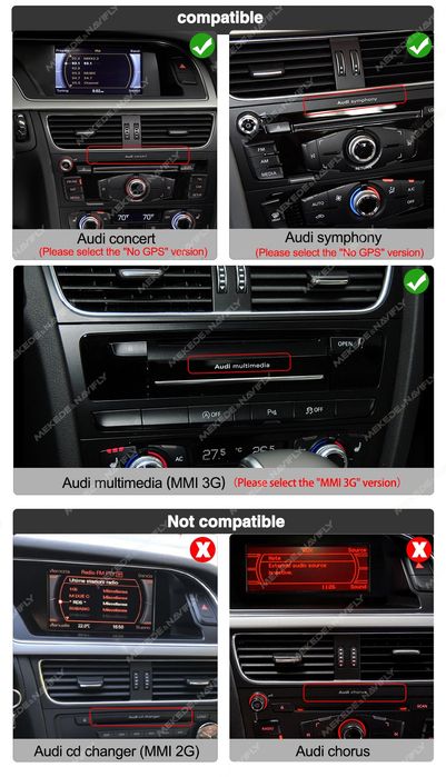 Rádio Android 8-Core 6GB/128GB para Audi A4 B8 / A4L / A5 CarPlay / Android Auto / 4G