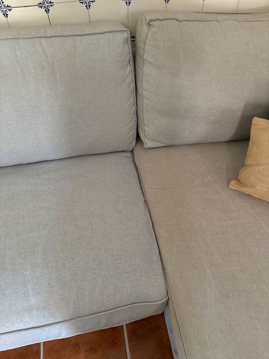Sofá cinza claro KIVIK Ikea 4 lugares