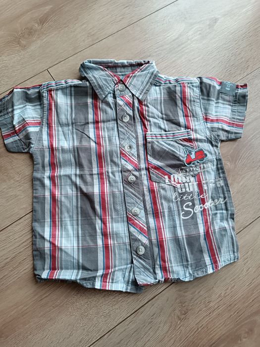 Elegancka koszula z krótkim rękawem rozm. 74