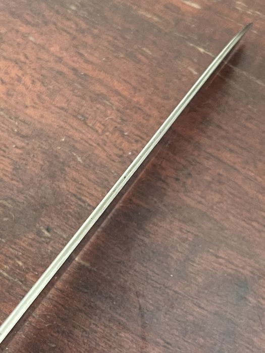 Винтажный кухонный японский нож Сантоку Takara-no Honwarikomi