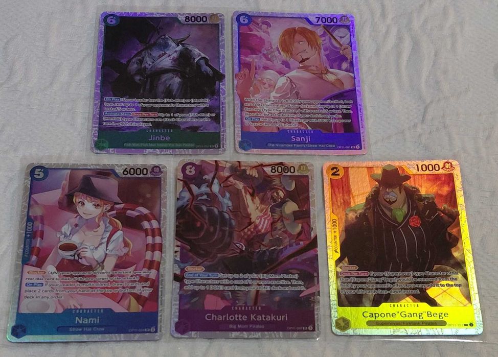 cartas one piece tcg sr  op07 op08 op09 op10 op11 op12 prb01 prb02