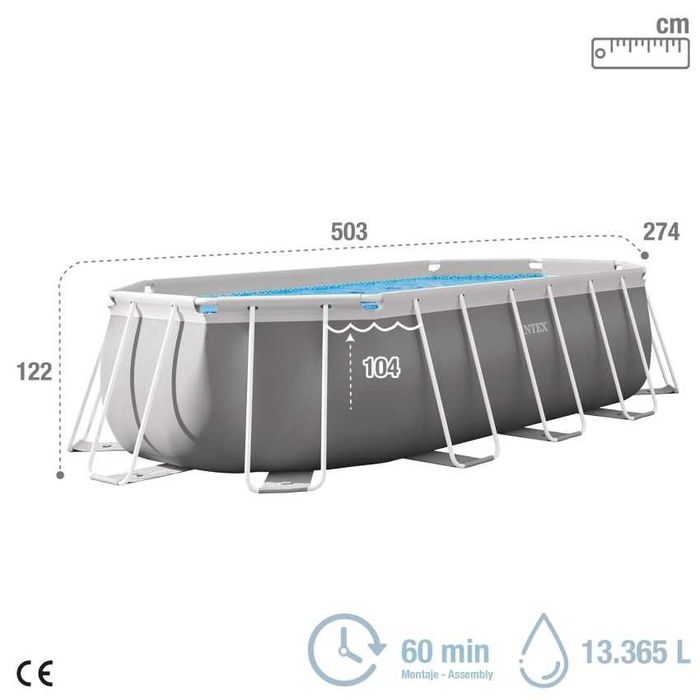 Piscina Oval INTEX Prism Frame 503x274x122 cm