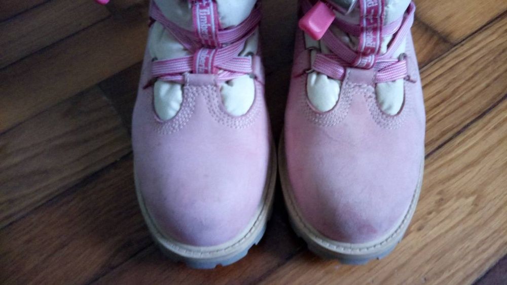 Ботинки TIMBERLAND зимние, р. 36, 5-37, стелька 24 см. Натур кожа, мех