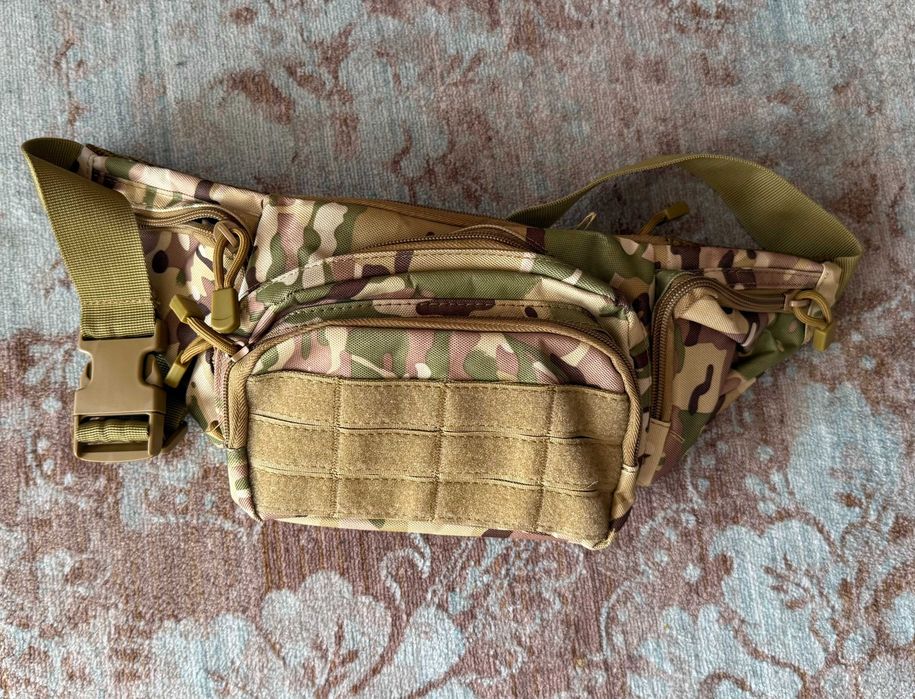 тактична поясна сумка в камуфляжі Multicam/OCP-style.