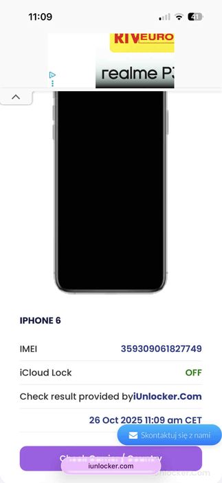 iPhone 6 uszkodzony