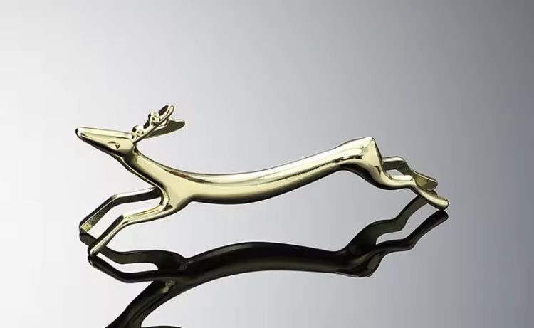 Jelonek renifer podstawka metalowe figurki złote minimalistyczne