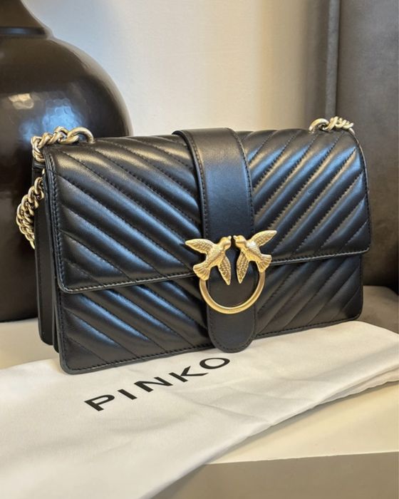 Czarna torebka Pinko Love Classic Icon Kraków Grzegórzki •