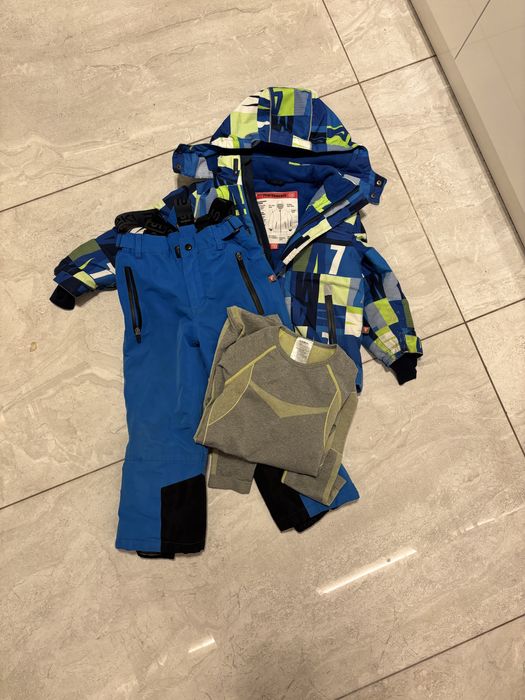 Zestaw narciarski dziececy rozmar 110 kurtka spodnie narciarskie