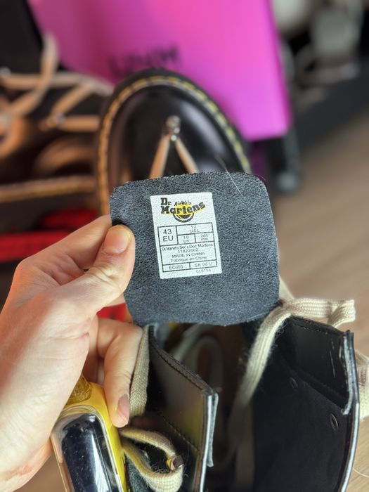 Черевики Dr. Martens 43 / UK10,чорні, шнурівка + блискавка