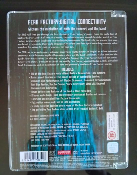 DVD da Banda Fear Factory - Digital Connetivity