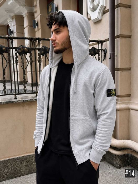 Нова Олімпійка Stone Island Сіра (XS S M L XL)