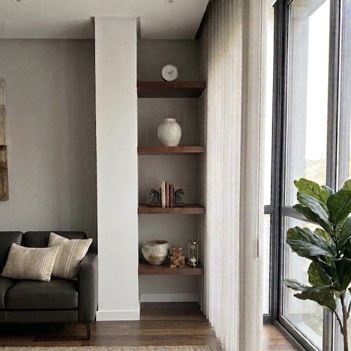 Conjunto de 4 prateleiras em carvalho  maciço da Woodspace