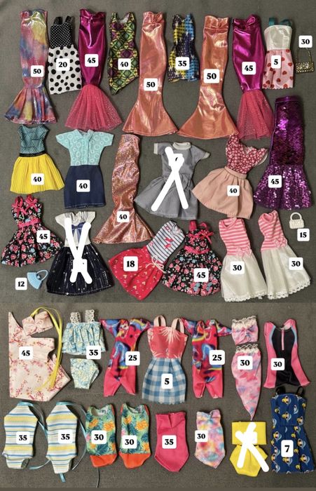 Одяг сукні костюми для ляльки Барбі і Кена