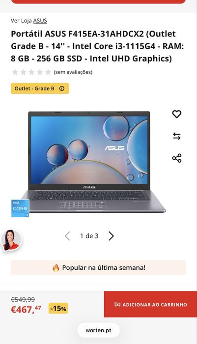Notebook conservado usado pouco
