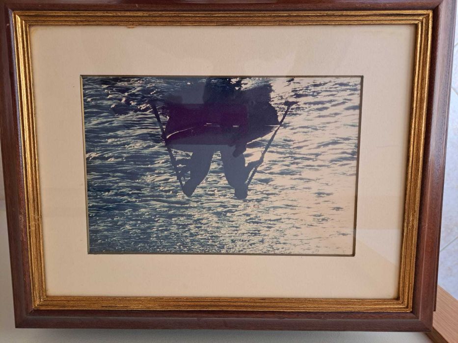 Lote de Fotografias emolduradas Alvor/zona ribeirinha - anos 80