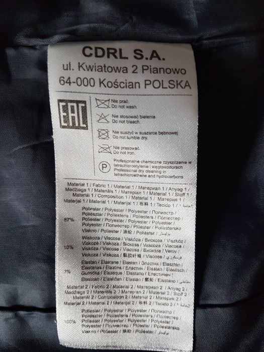 COCCODRILLO Elegant  rozmiar 110/52 - ciemna elegancka marynarka dla chłopca - darmowa przesyłka