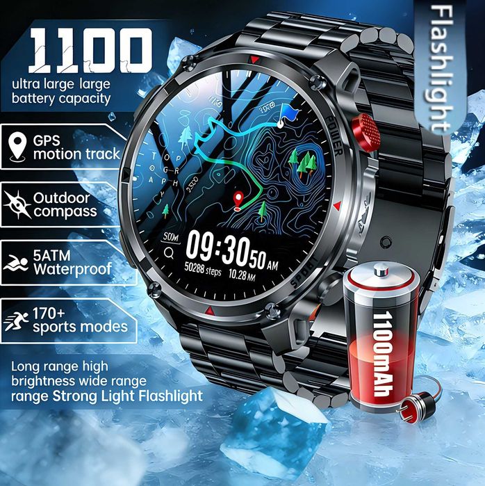 Смарт часы. VWAR HT45 MAX. NFC. 3D-меню. Compass. 1100mAh CHAT GPT
