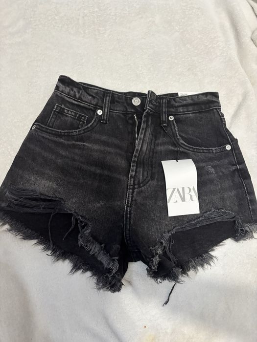 Spodenki jeansowe czarne Zara nowe z metka
