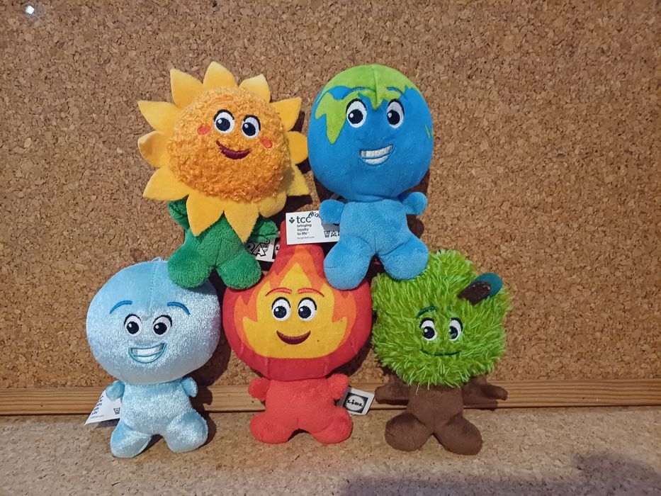 Peluches guardiões da terra.
Conjunto